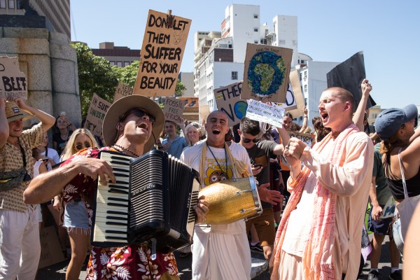 Climate strike protest, an example of neo-paganism