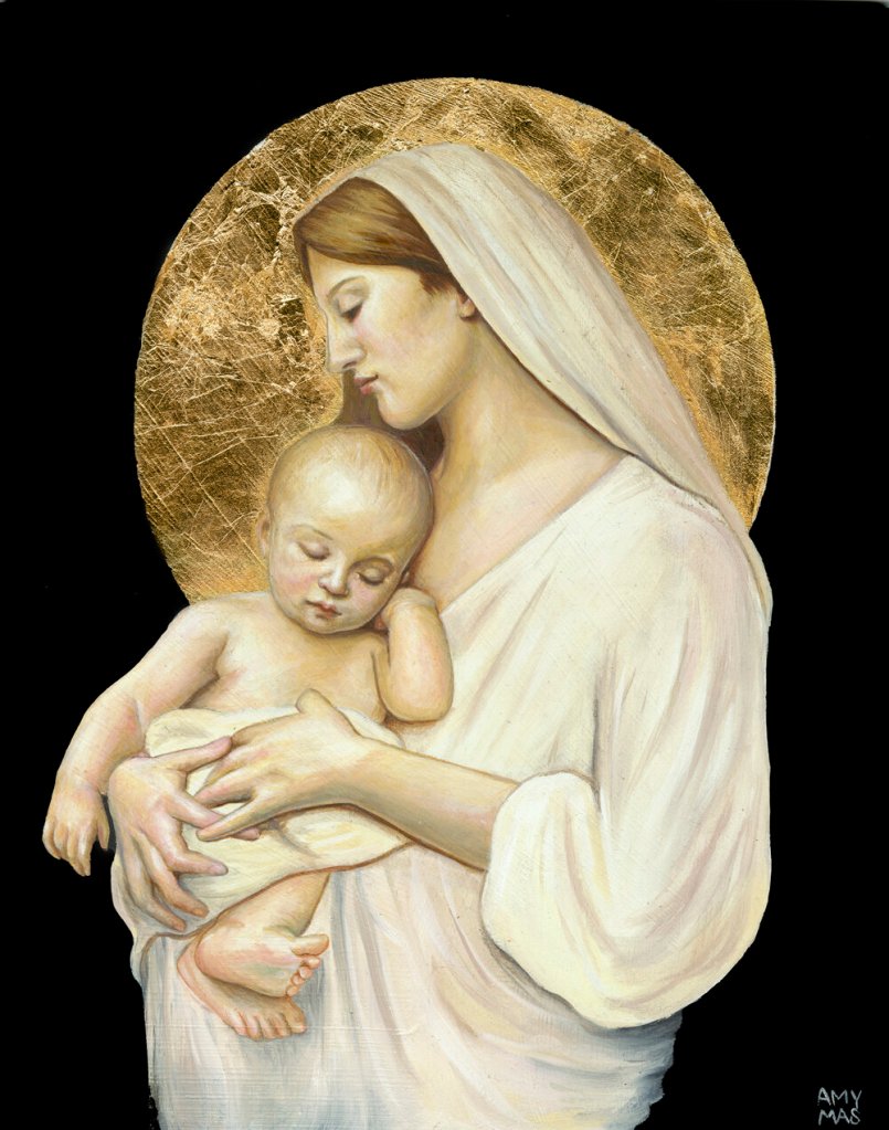madonna and child, a great example of traditional art