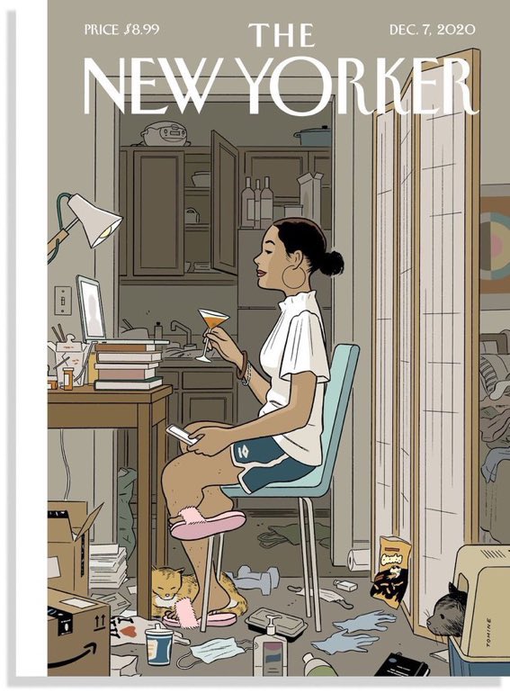 New Yorker Cover with single woman - Mailbag questions episode
